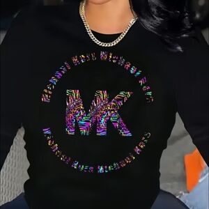 Black Sweatshirt with Vibrant Graphic